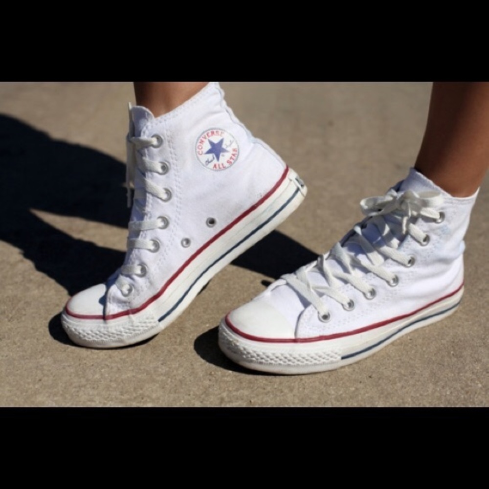 White High Top Converse